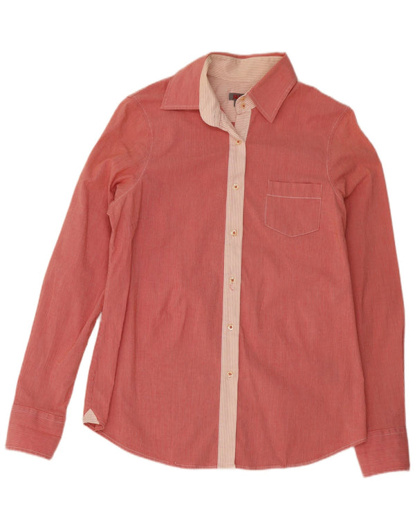 Camisa Slam para mujer UK 42 Algodón a rayas rojas medianas