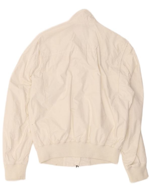 BLAUER Chaqueta bomber para hombre UK 38 Medium White Nylon