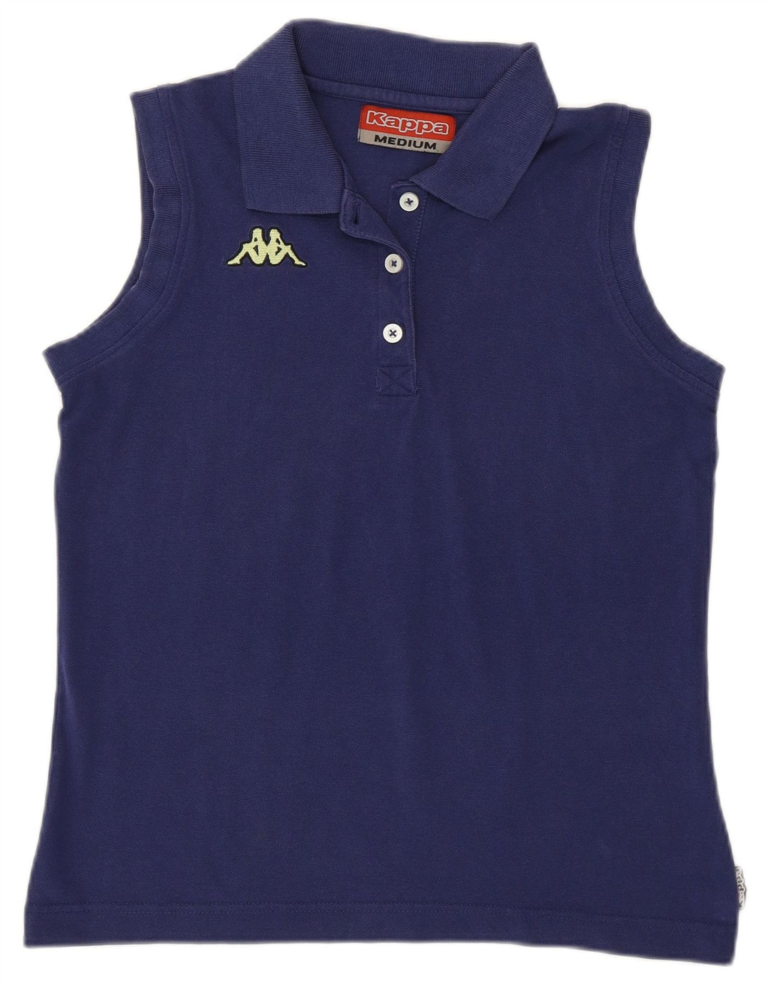 Kappa Polo sin Mangas para Mujer UK 40 Medium Azul Marino
