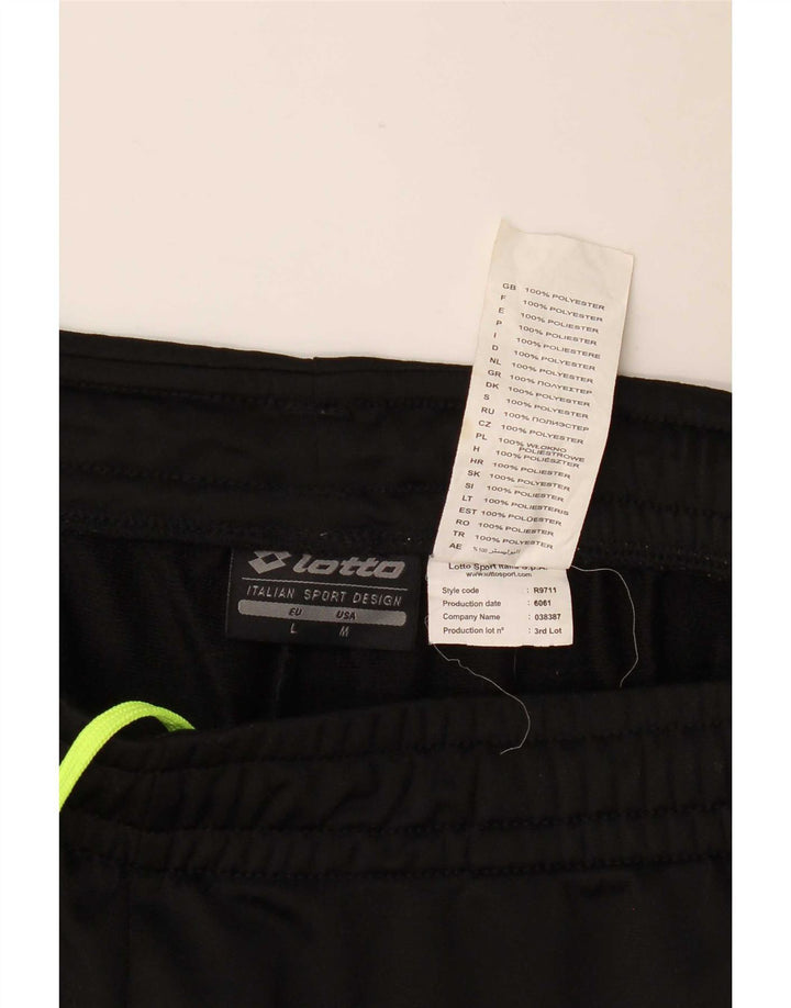 Pantalones De Chándal Lotto Hombre Joggers Medium Negro Poliéster