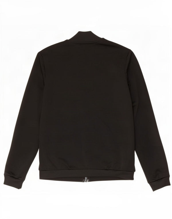 Adidas Mujer Chándal Top Chaqueta UK 12/14 Mediano Negro Poliéster