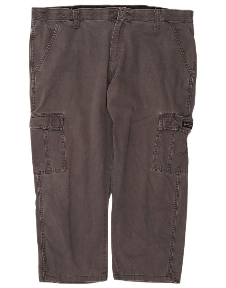 WRANGLER Pantalones cortos cargo rectos para hombre W40 L25 Algodón gris