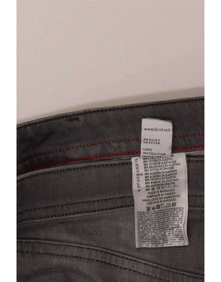 Diesel Vaqueros Rectos Hombre W30 L30 Algodón Gris