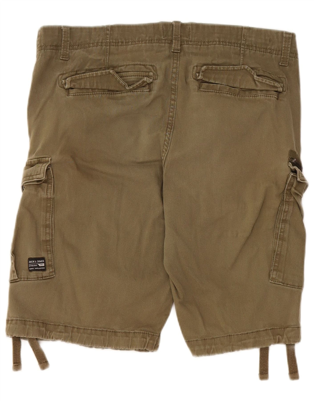 Jack & Jones Mens Cargo Shorts Large W34 Algodón Caqui