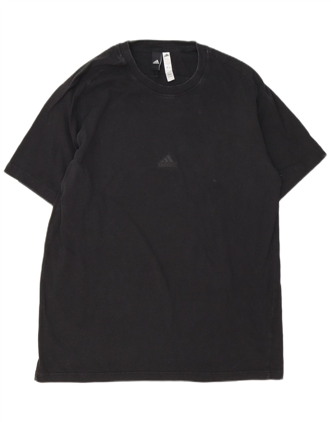 ADIDAS Camiseta Hombre Top Grande Algodón Negro