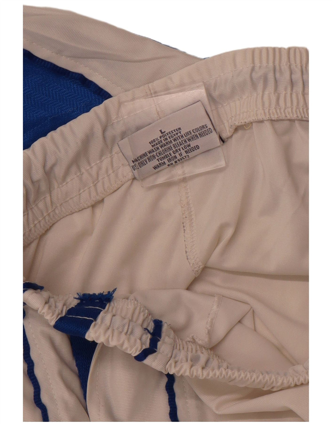 STEVE & BARYY'S Shorts deportivos para hombre Poliéster color block blanco grande