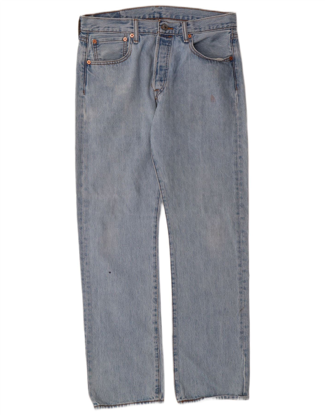 Levi's Hombre 501 Vaqueros Rectos W33 L32 Algodón Azul