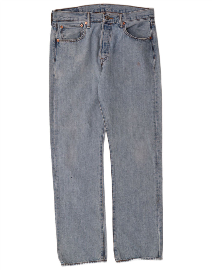 Levi's Hombre 501 Vaqueros Rectos W33 L32 Algodón Azul