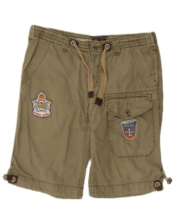 Scotch & Soda Shorts Cargo Con Gráficos Para Hombre W33 Algodón Caqui Medio