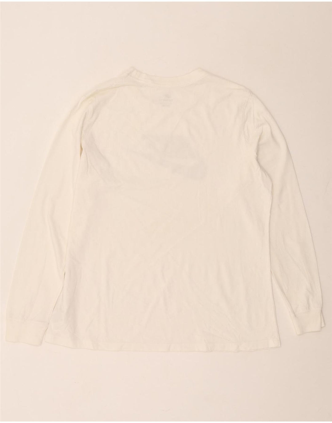 Nike Camiseta gráfica de manga larga para hombre XL Algodón blanco