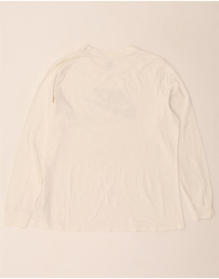 Nike Camiseta gráfica de manga larga para hombre XL Algodón blanco