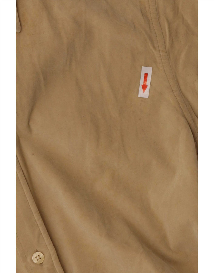 Camisa Calvin Klein Jeans Hombre Grande Viscosa Beige
