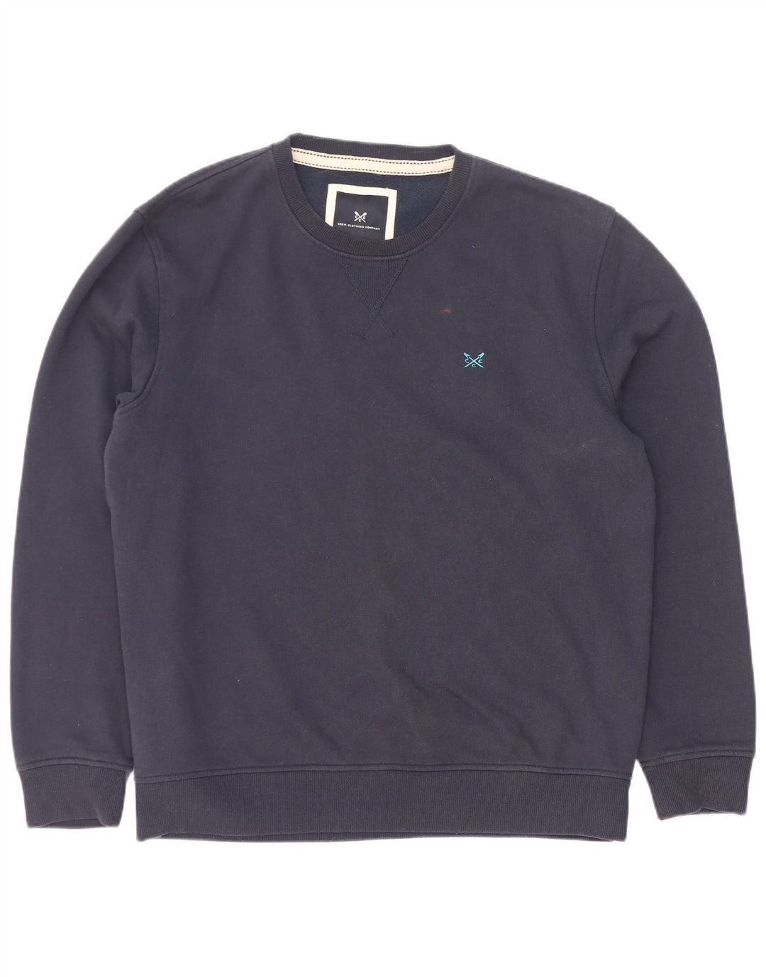 Crew Clothing Sudadera para hombre Jumper Large Azul marino Algodón