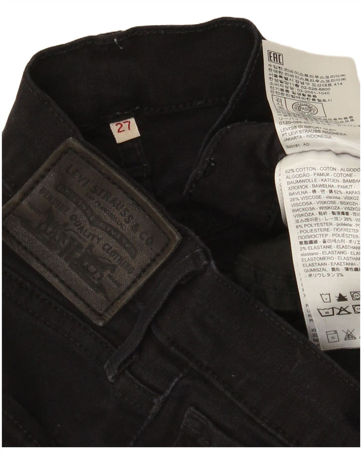 Levi's Vaqueros Rectos Mujer W27 L25 Algodón Negro