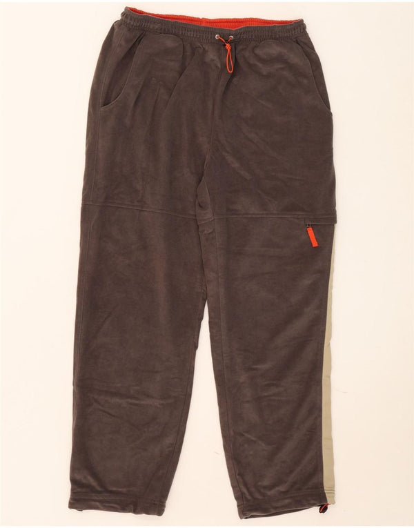 Lotto Pantalones de chándal de terciopelo para hombre UK 42/44 XL Marrón Colorblock