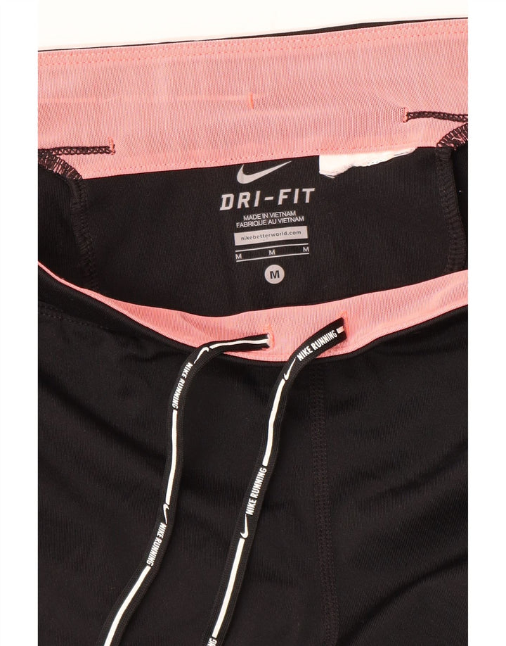 Nike Leggings capri Dri Fit para mujer UK 44 Mediano Negro Colorblock