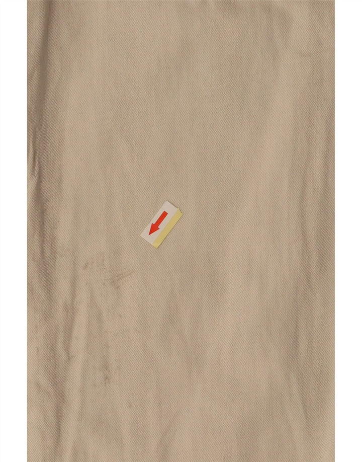 ZARA Mujer Pantalones Cropped De Talle Alto Y Corte Holgado EU 36 XS W26 L25 Beige