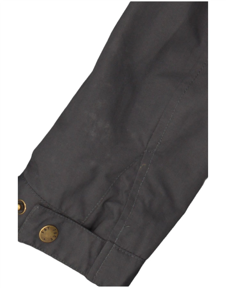 Chaqueta cortavientos con capucha para mujer Fat Face UK 42 Nylon gris medio