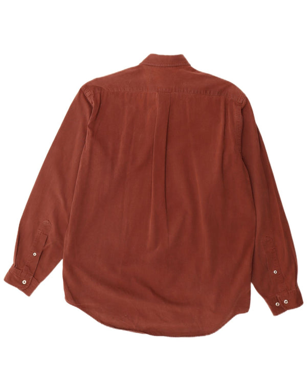 Camisa Marlboro Classics Hombre Grande Marrón Algodón