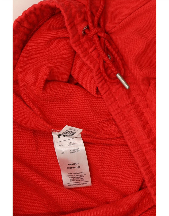 Fila Shorts deportivos gráficos para hombre de algodón rojo mediano