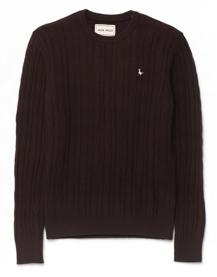 Jack Wills Jersey Con Cuello Barco Para Hombre Nylon Negro Mediano