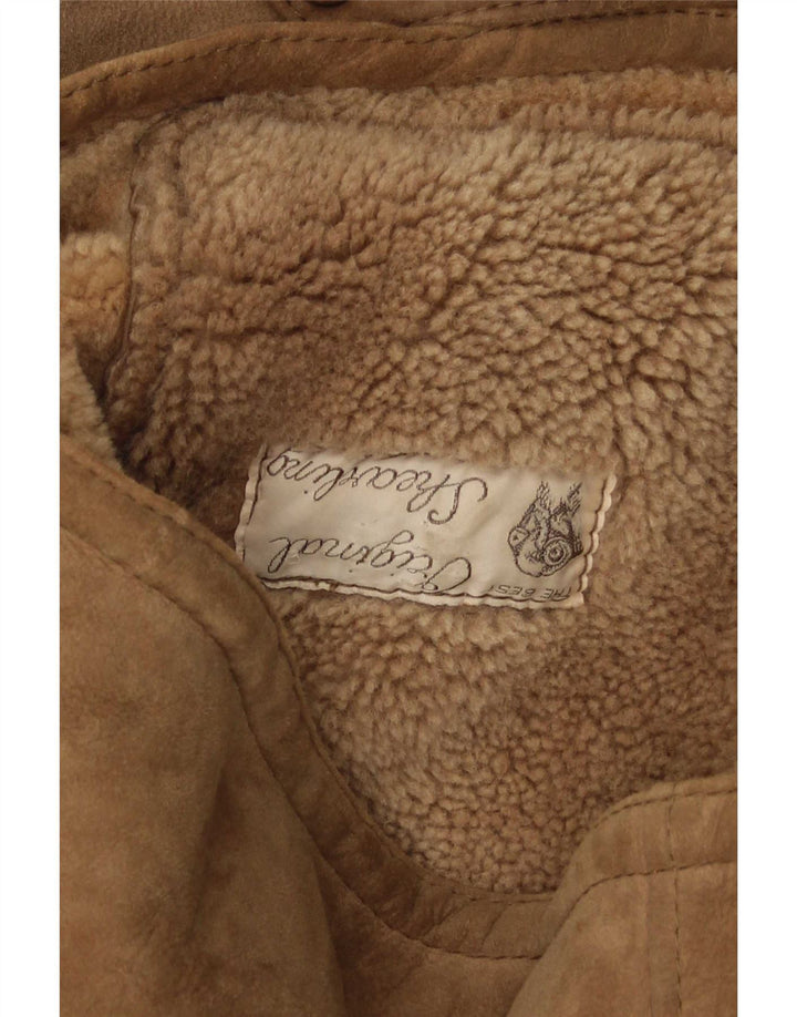 Everest Chaqueta de piel de oveja para hombre IT 54 2XL Beige