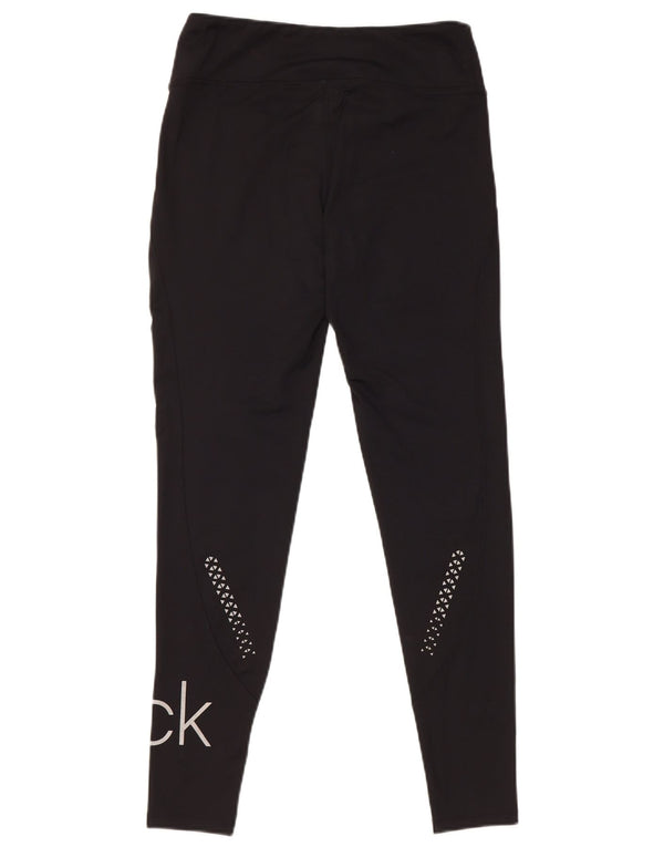 Calvin Klein Leggings con gráfico de golf para mujer UK 10 Small Poliéster negro