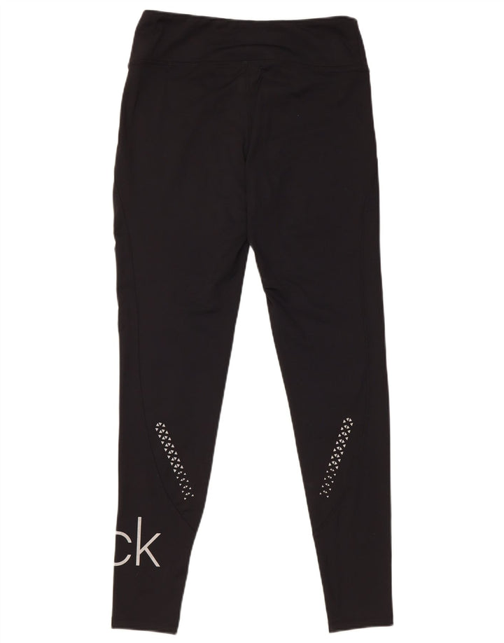 Calvin Klein Leggings con gráfico de golf para mujer UK 10 Small Poliéster negro