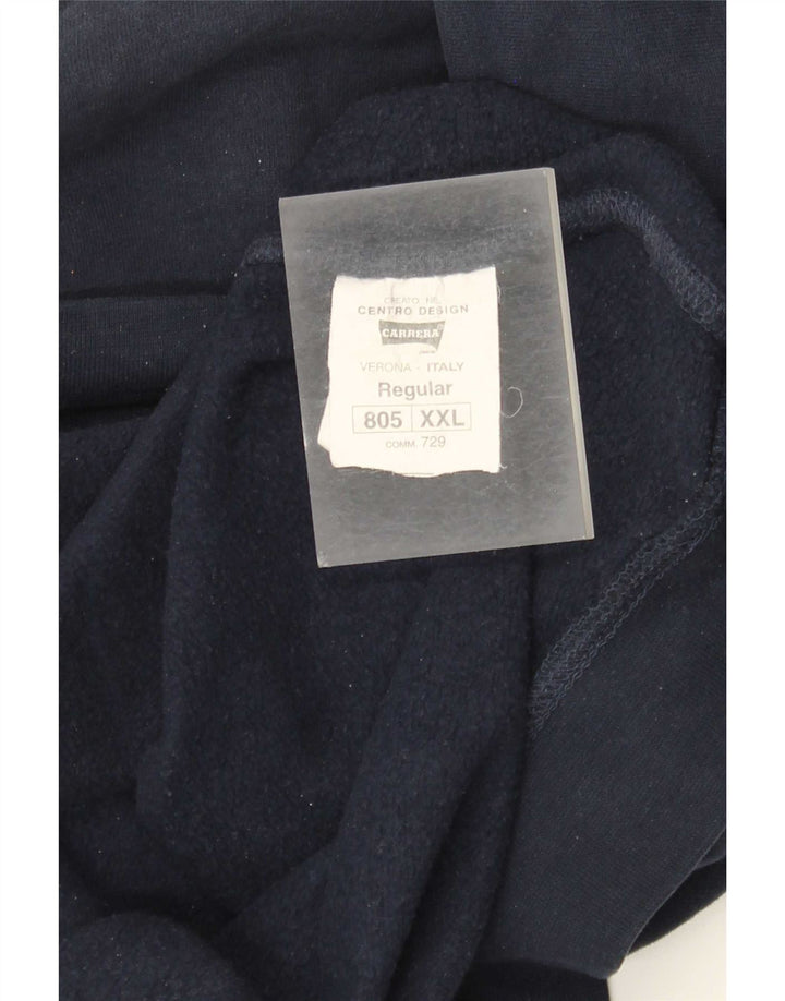 Carrera Sudadera gráfica para hombre Jumper 2XL Algodón azul marino