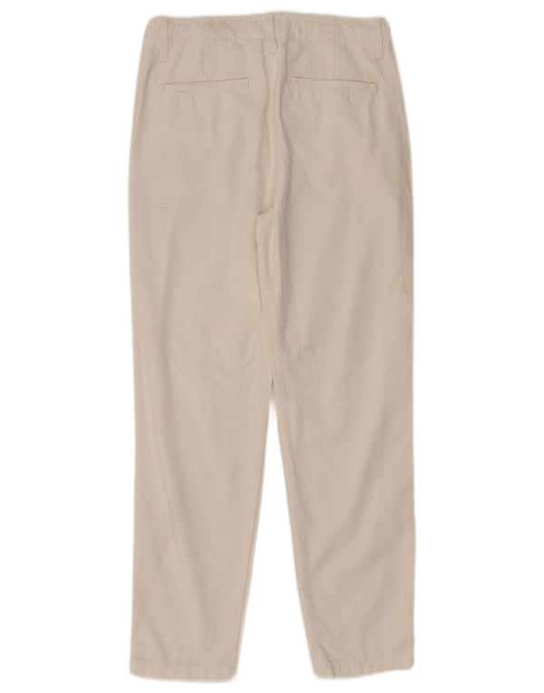 Zara Mujer Pantalón Chino Slim EU 36 XS W26 L26 Blanco