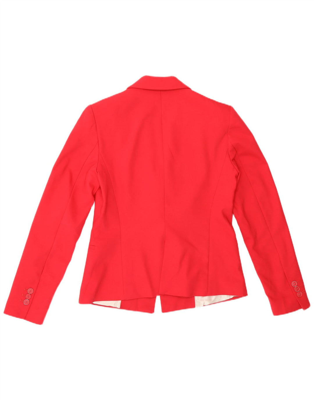 Zara Chaqueta Blazer De 1 Botón Para Mujer UK 44 Poliéster Rosa Mediano