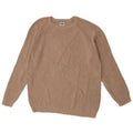 Zara Hombre Jersey Cuello Redondo Jersey Algodón Beige Medio