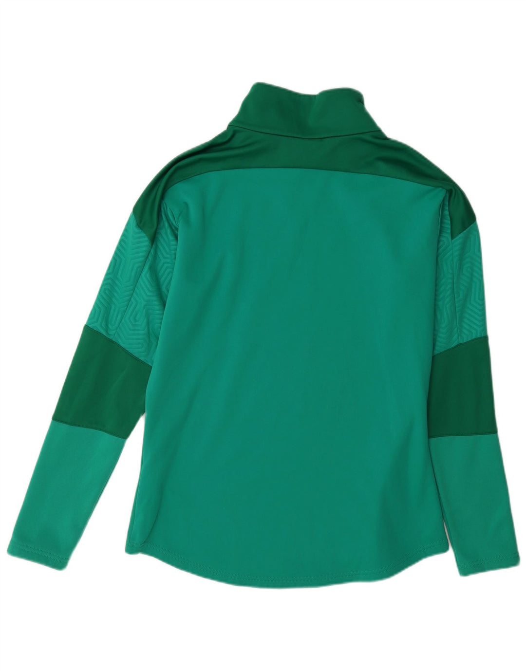 Puma Hombre Sudadera Con Cremallera Y Cuello Jersey De Poliéster Color Block Verde Medio