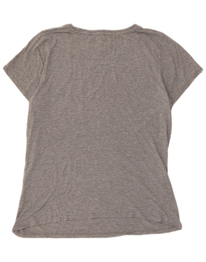 Tommy Hilfiger Camiseta gráfica para mujer Top UK 44 Gris medio