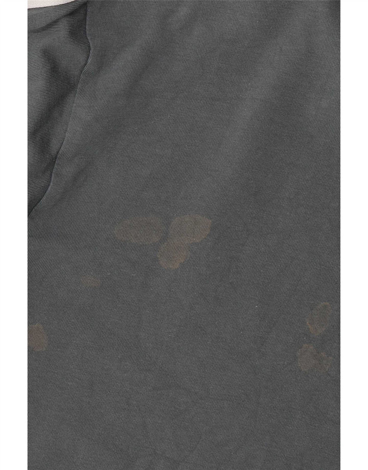 Adidas - Camiseta de manga larga para mujer, talla 40, talla grande, algodón gris
