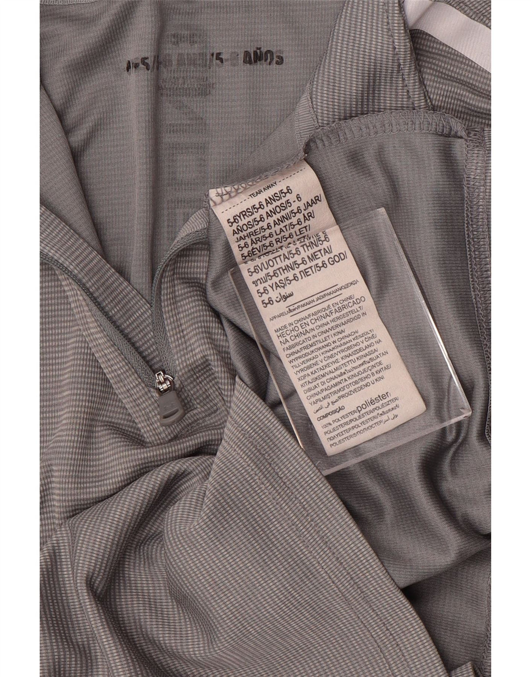 Under Armour Camiseta de chándal con gráfico gráfico para niños 5-6 años Gris Rayas