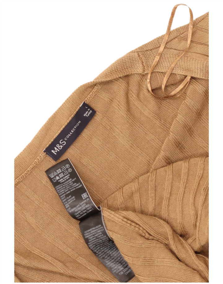 Marks & Spencer - Cárdigan largo para mujer, talla 40, color marrón