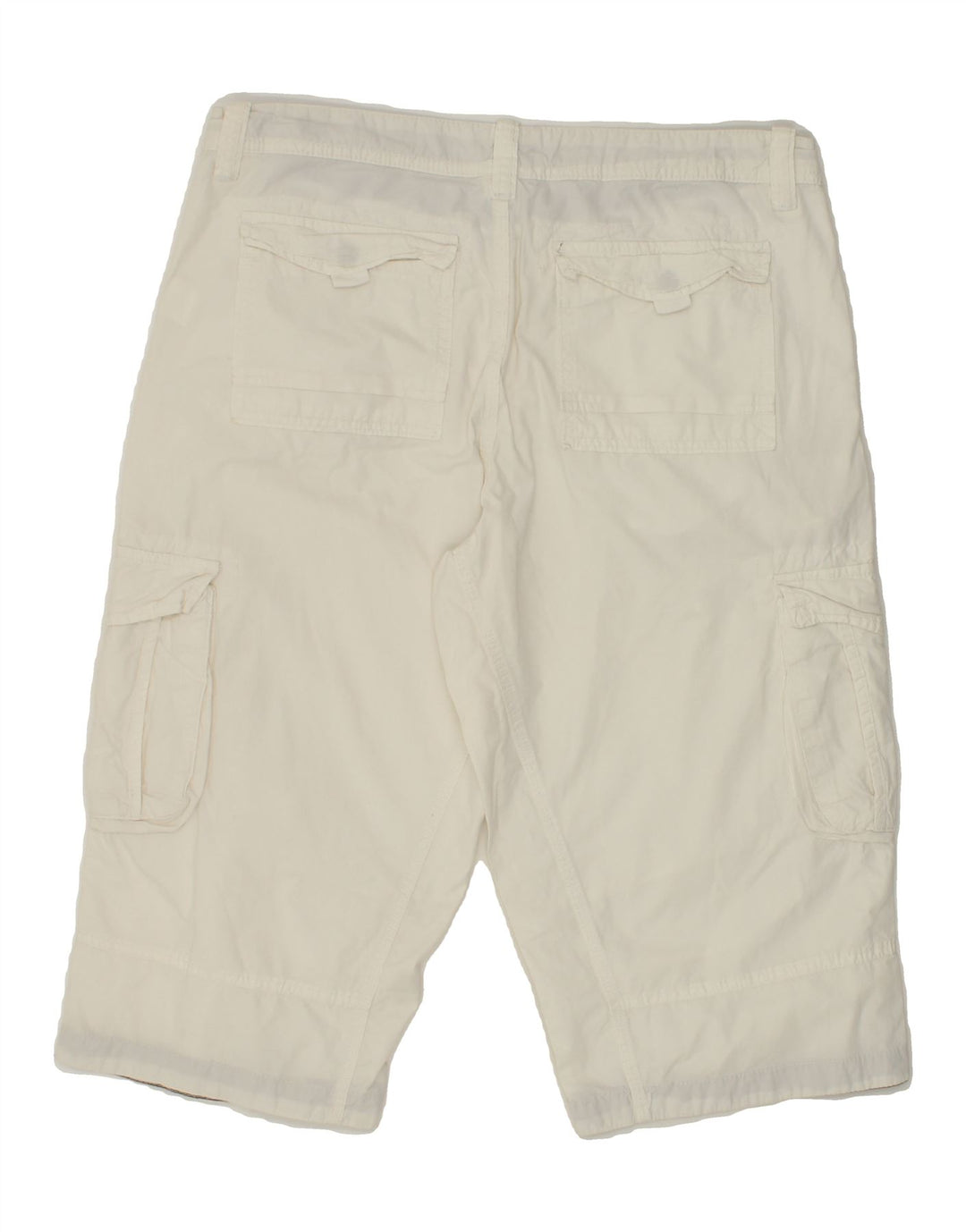 JULES Womens Bermuda Cargo Shorts W38 XL White Cotton Vintage Jules and Second-Hand Jules from Messina Hembry 