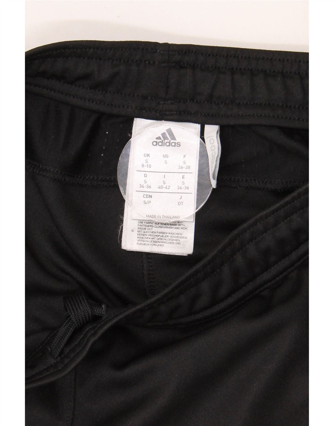 Adidas Mujer Climacool Chándal Pantalones UK 8/10 Pequeño Negro Poliéster