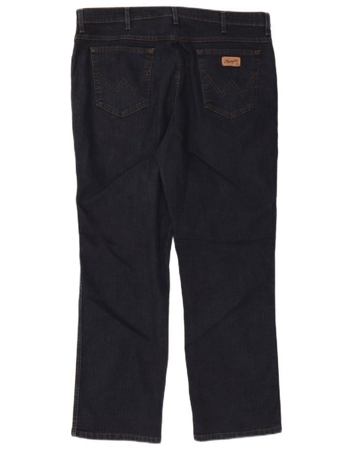 WRANGLER Vaqueros rectos elásticos Texas para hombre W40 L30 Algodón azul marino