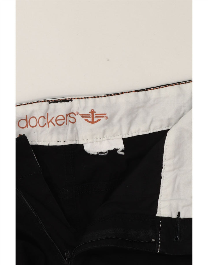 DOCKERS Womens Bermuda Shorts W32 Large Black Vintage Dockers and Second-Hand Dockers from Messina Hembry 