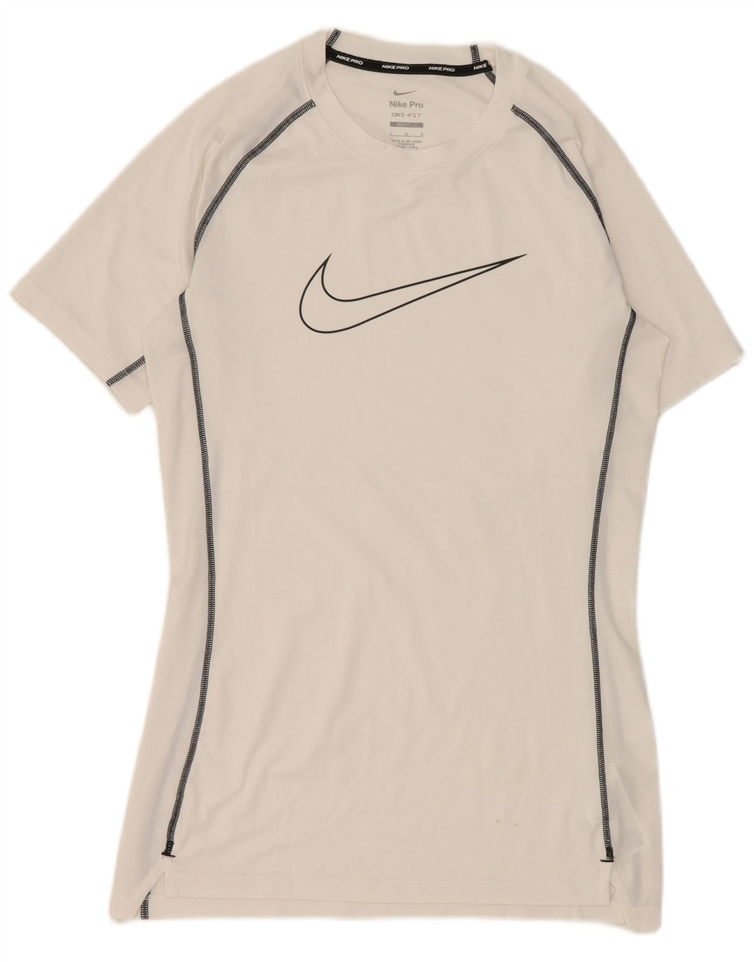 Nike Dri Fit Graphic Camiseta para hombre, talla grande, poliéster blanco