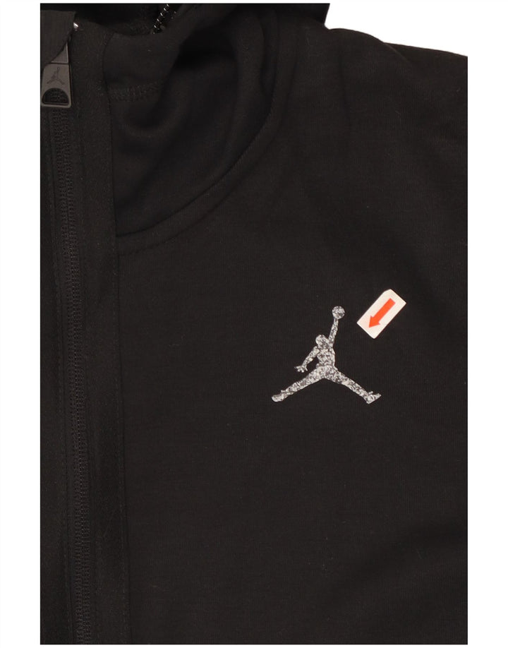 JORDAN Suéter con capucha y cremallera Dri Fit para hombre XS Poliéster negro