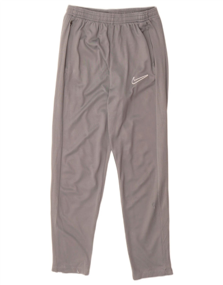Nike Pantalones de chándal Dri Fit para niños 12-13 años Grande Gris Poliéster