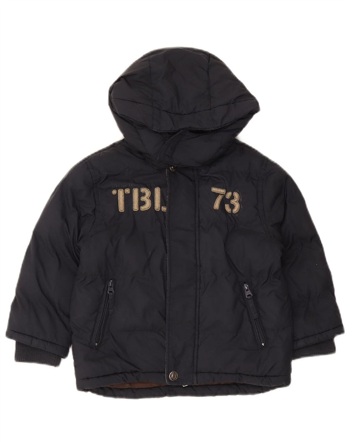 Timberland Chaqueta acolchada con capucha para niño Graphic 3-4 años Azul marino Poliéster