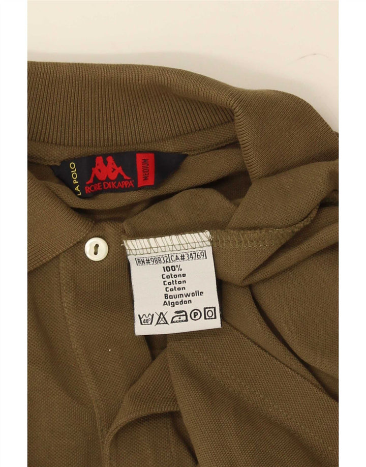 Kappa Polo De Manga Larga De Algodón Caqui Mediano Hombre