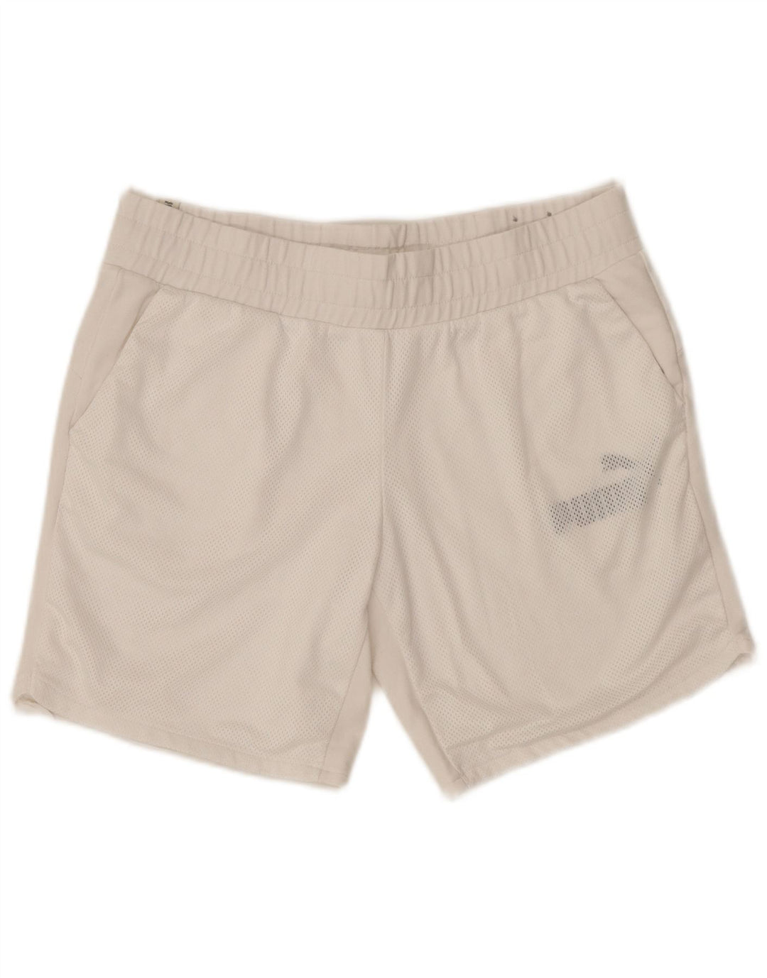 PUMA Pantalones cortos deportivos gráficos para mujer UK 44 Grande Algodón blanco