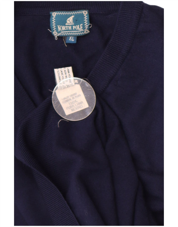 Polo Norte Hombre Chaleco Tank Top XL Lana Azul Marino