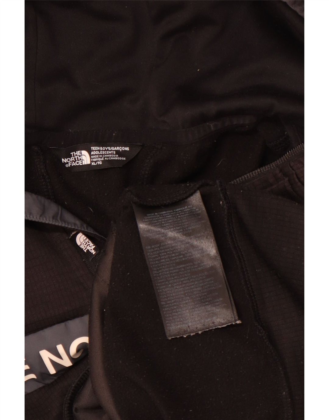 THE NORTH FACE Jersey con capucha gráfico para niños 14-15 años XL Negro