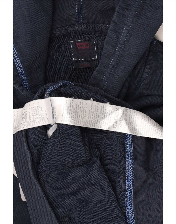 Levi's Hombre Sudadera Con Capucha Gráfica Jersey De Algodón Azul Marino Mediano